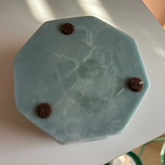 Vintage 70s Robert Nemith Butterfly Incolay Stone Trinket Jewelry Box 1974 Blue - Picture 4 of 5